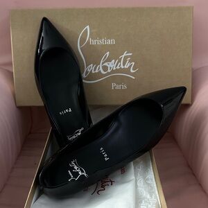 Christian Louboutin Glossy Black Flats